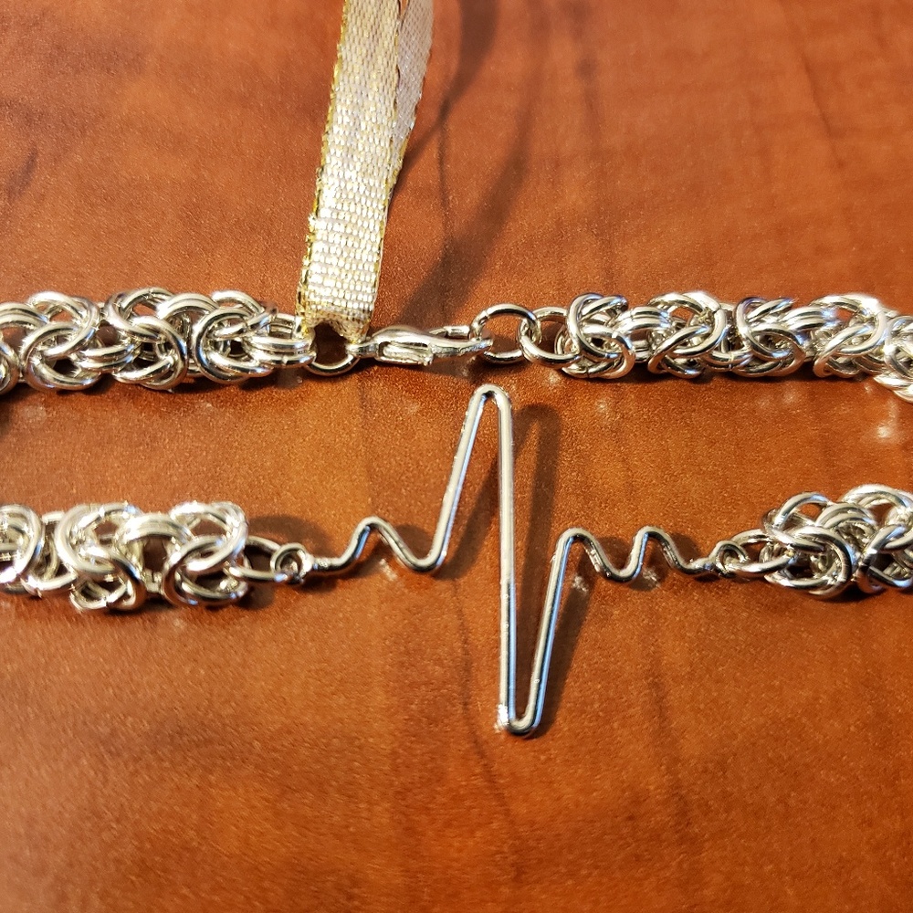 Handmade Heartbeat Byzantine Chainmaille Bracelet